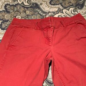 Loft size 8 red cropped pants
